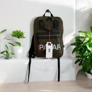 Pajar Backpack Unisex Khaki Olive Green Lightweight Travel Bag Logo NWT